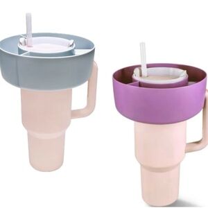 2 Bullseye's Playground™ Blue & Purple Snack Bowls for Tumblers (New)